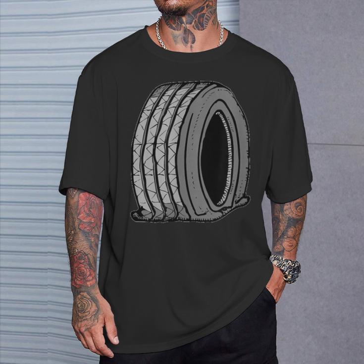 フラットタイヤ Tシャツ 彼への贈り物