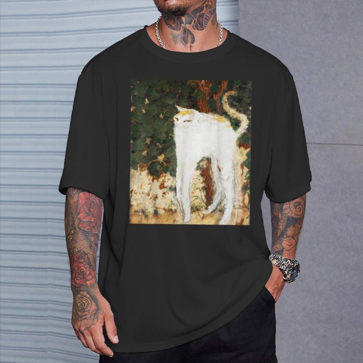 フランス人画家ピエール・ボナールによる猫の絵 Tシャツ 彼への贈り物