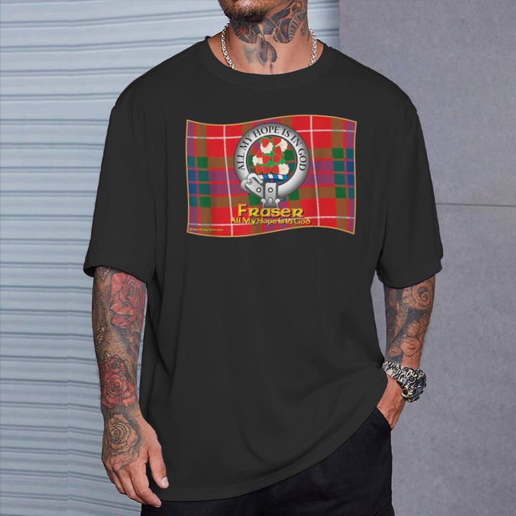 フレイザークラン タータン クレスト モット Tシャツ 彼への贈り物