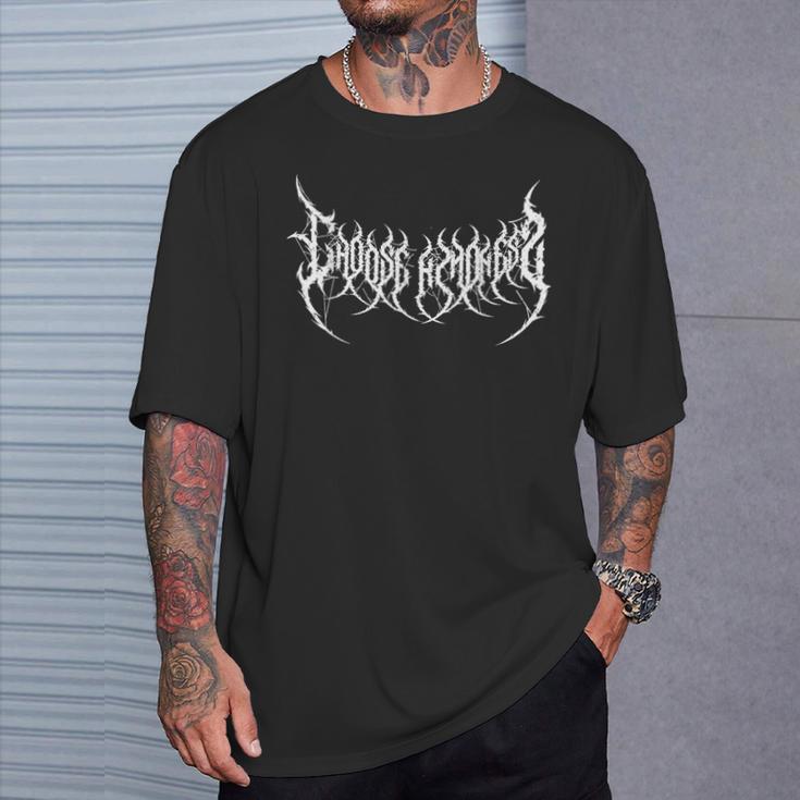 ブラックメタル＆デスメタルヘッドバンガーチョイスカインドネス Tシャツ 彼への贈り物