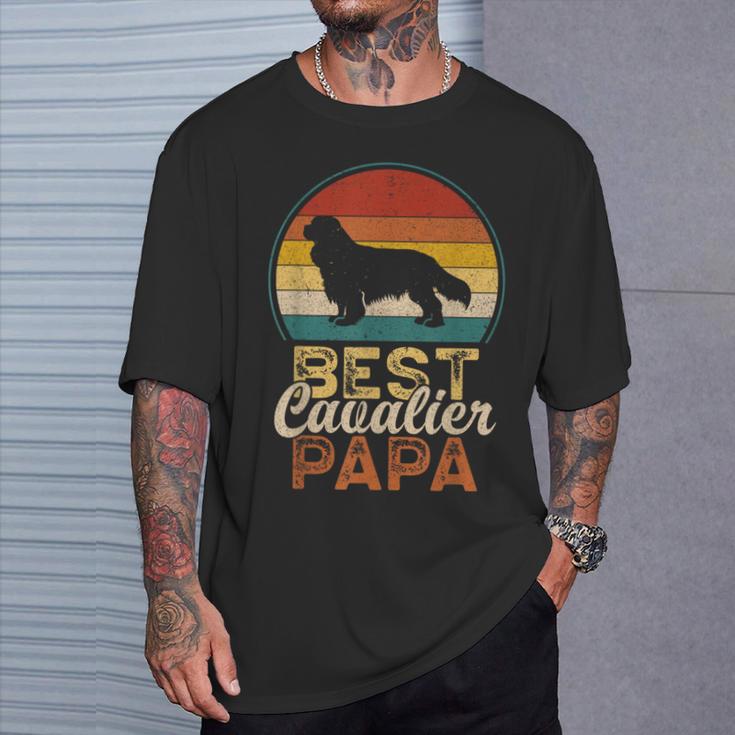 ベスト・キャバリア・パパ、キング・チャールズ・スパニエル Tシャツ 彼への贈り物