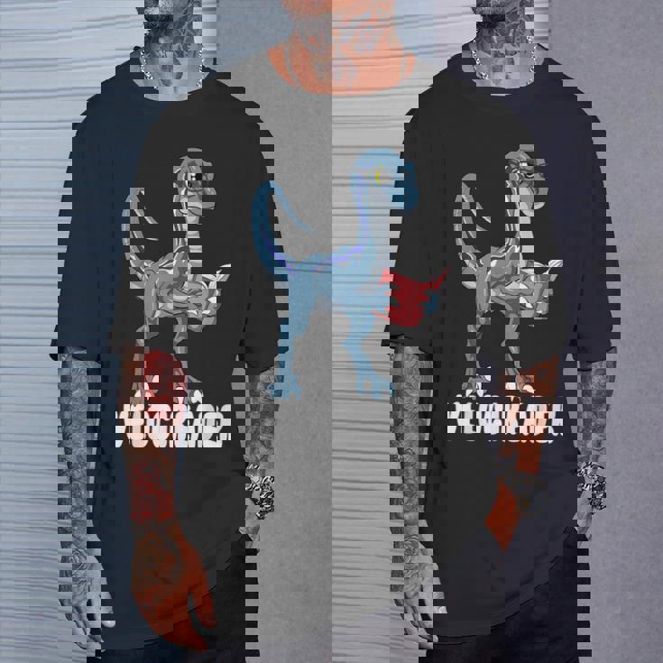 ベロシアダー ベロキラプトル 恐竜 読書 本好き Tシャツ 彼への贈り物