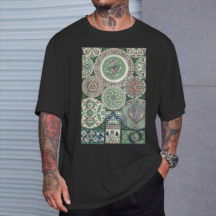 ペルシャ 中東 イラン アラビア語 イスラム教 パターンデザイン Tシャツ 彼への贈り物