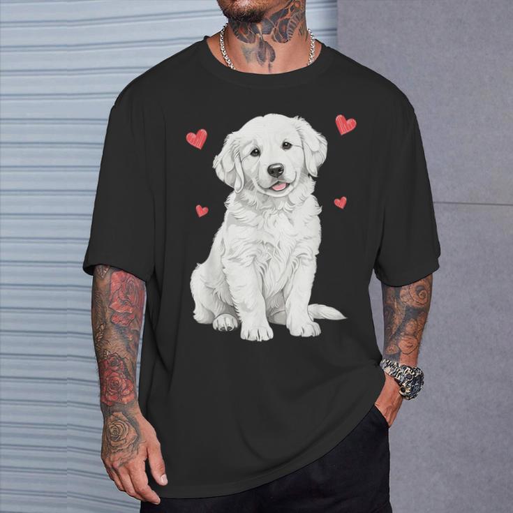 ホワイトゴールデンレトリバー ホワイトイングリッシュクリーム ゴールデンレトリバー Tシャツ 彼への贈り物