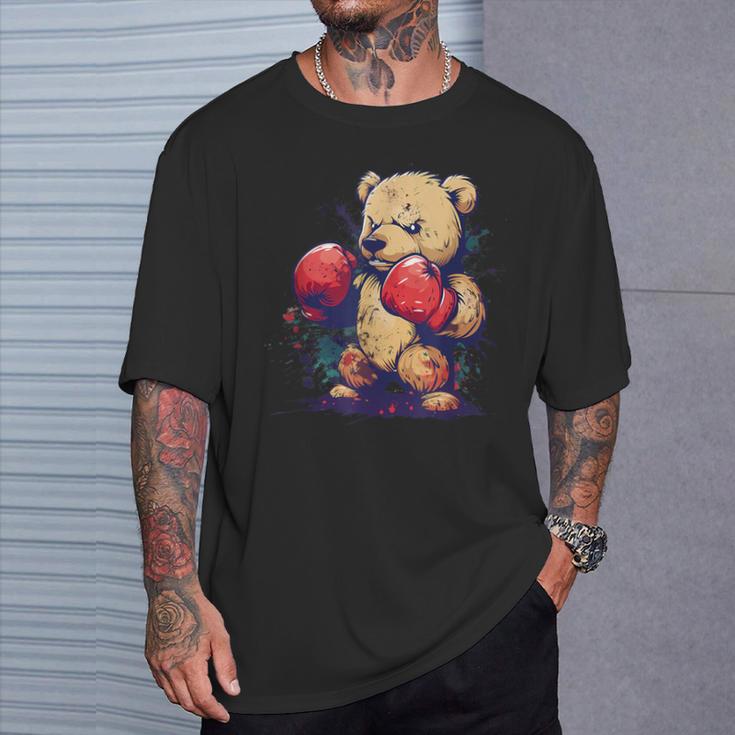 ボクサー 熊 ボクシング グローブ キックボクシング 面白い ボクシング Tシャツ 彼への贈り物