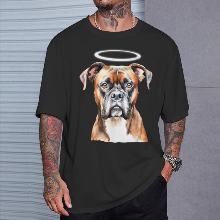 ボクサー 犬 天使 Tシャツ 彼への贈り物