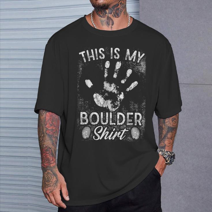 ボルダリング チョーク手形 Tシャツ 彼への贈り物