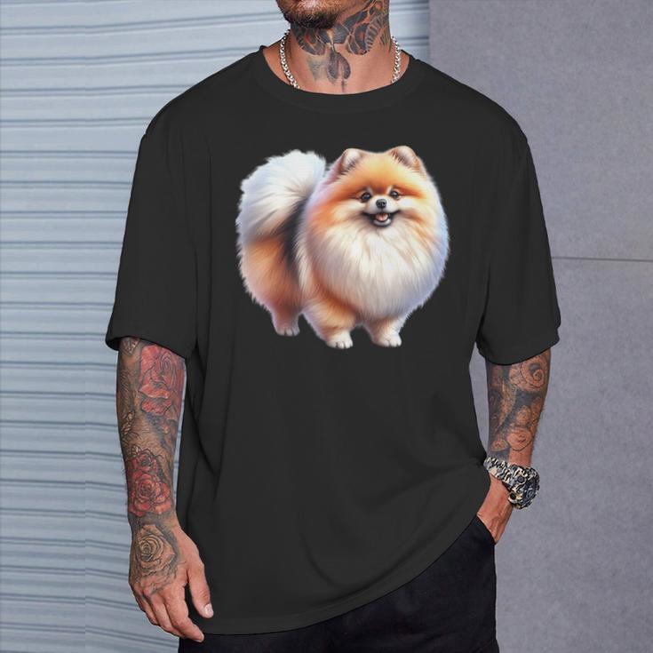 ポメラニアン犬 長袖tシャツ Tシャツ 彼への贈り物