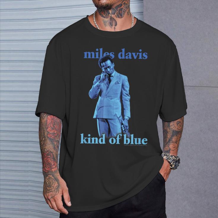 マイルス・デイビスの青い色相の写真 Tシャツ 彼への贈り物