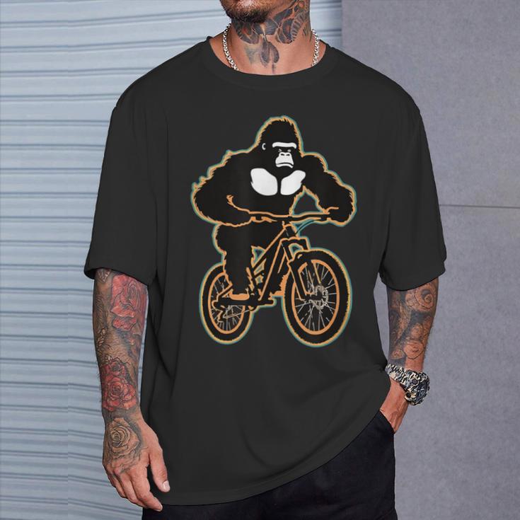 マウンテンバイク ゴリラ ダウンヒル ライダー Mtb Tシャツ 彼への贈り物