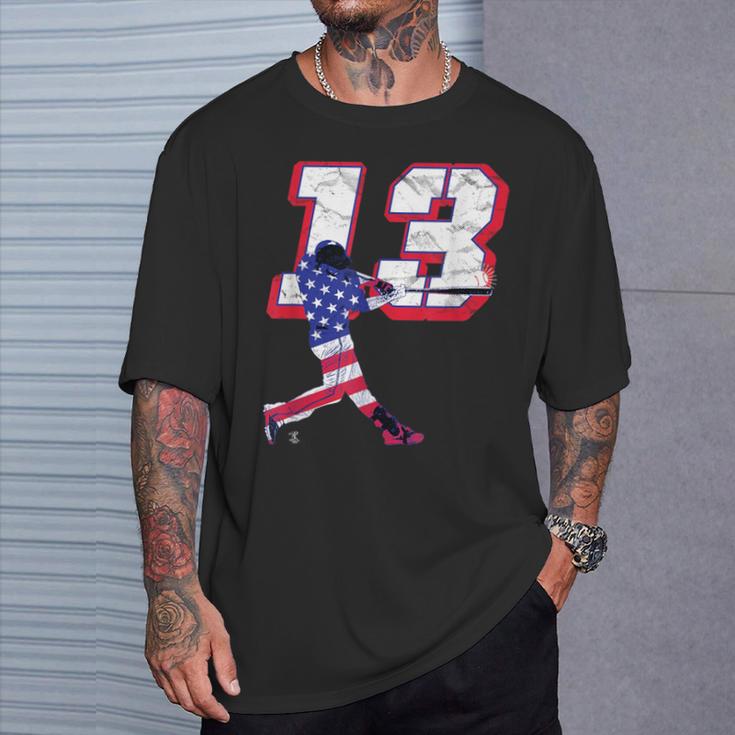 マックスマンシーフラッグのシルエットゲームデー Tシャツ 彼への贈り物
