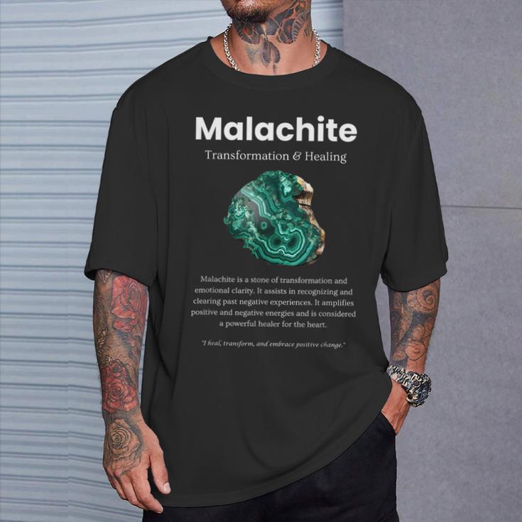 マラカイト宝石の意味 Tシャツ 彼への贈り物