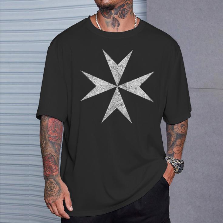 マルタ十字架騎士 病院 マルタ十字軍 Tシャツ 彼への贈り物