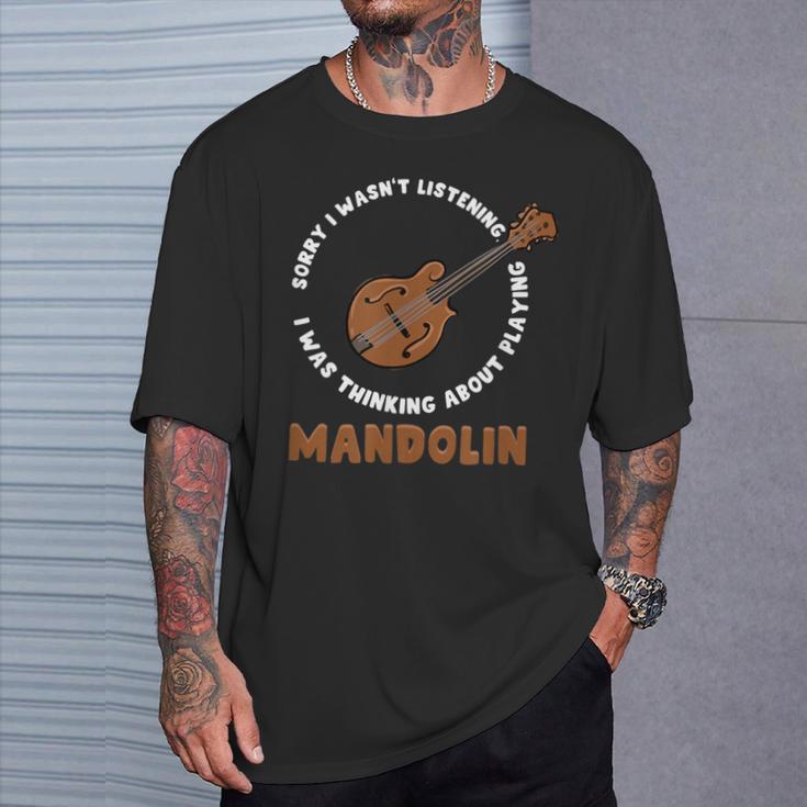 マンドリン演奏について考える ミュージシャン ブルーグラス Tシャツ 彼への贈り物