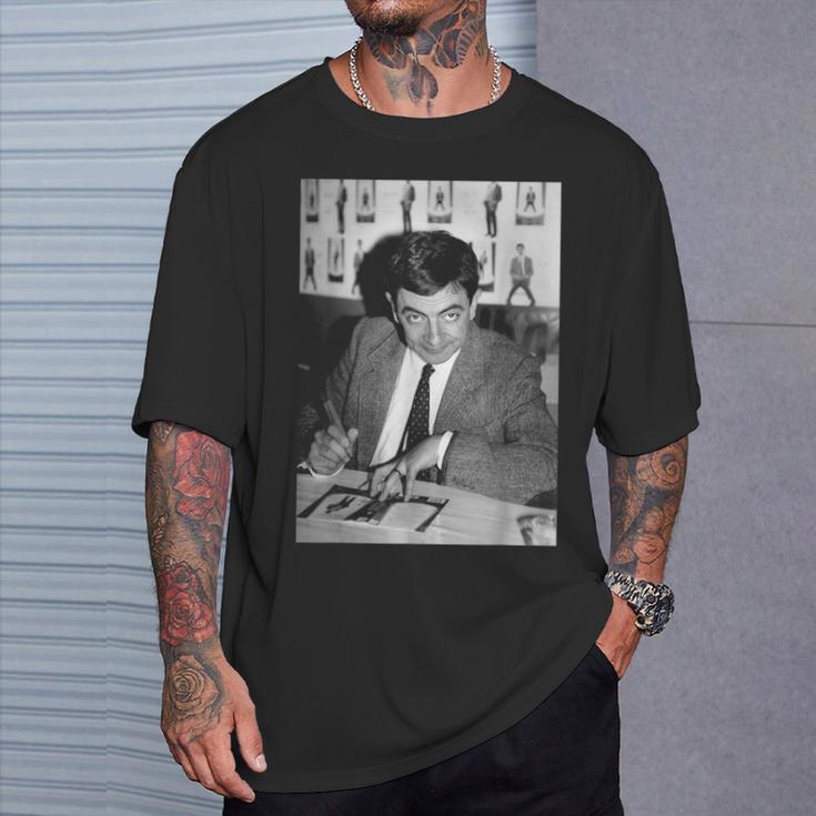 ミスター・ビーン・ローワン・アトキンソンサインサインセッション1991 Tシャツ 彼への贈り物