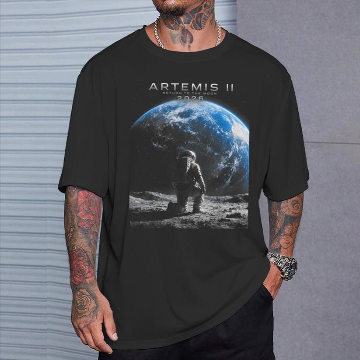 ミッション・トゥ・ザ・ムーン 宇宙飛行士アルテミス 2026 ロケットアルテミス2 Tシャツ 彼への贈り物