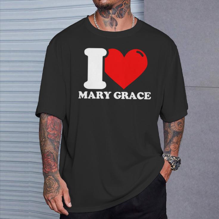 メアリー・グレースという名前が大好きです 長袖tシャツ Tシャツ 彼への贈り物