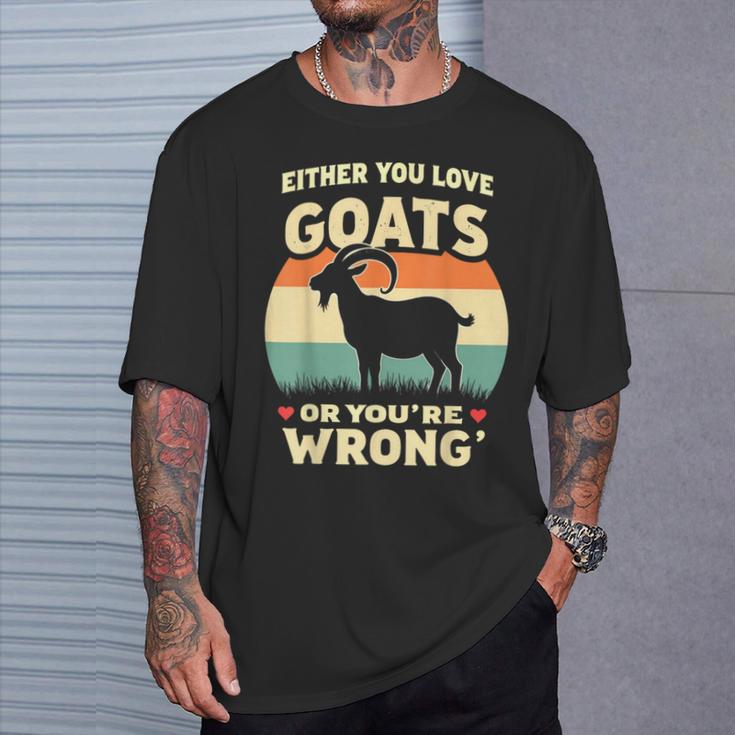ヤギ愛好家 農家 ヤギの所有者 面白いヤギ Tシャツ 彼への贈り物
