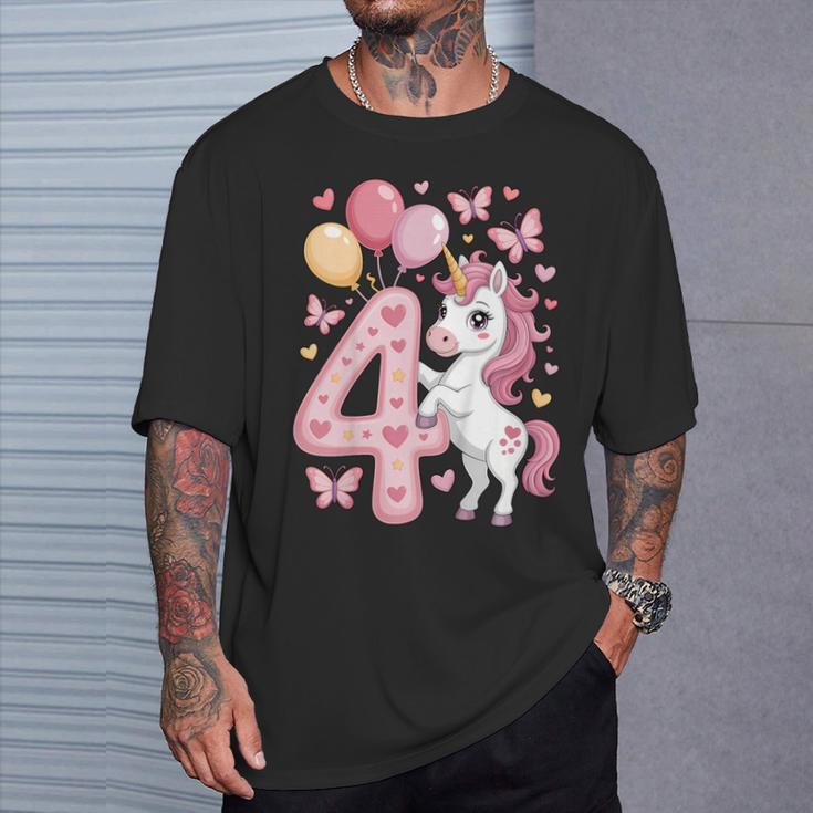 ユニコーン 4 誕生日 女の子 4 歳 馬 わたしは 4 Tシャツ 彼への贈り物