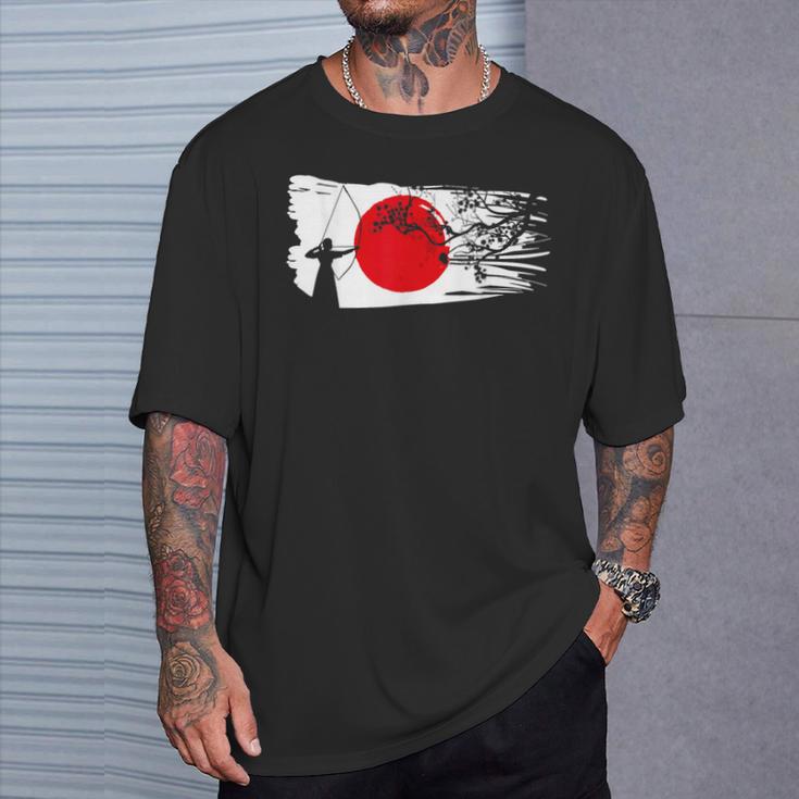 ユミ 弓矢 弓道 日本語アーチェリー Tシャツ 彼への贈り物