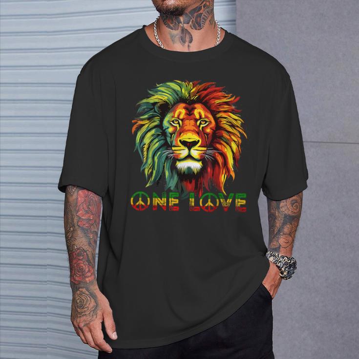 ラスタファリアンルーツ ラスタプライド ラスタファリ ラスタレゲエ ライオン Tシャツ 彼への贈り物