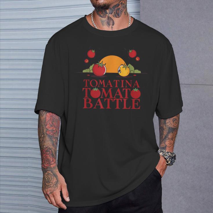 ラ・トマティーナ トマトバトルフェスティバル Tシャツ 彼への贈り物