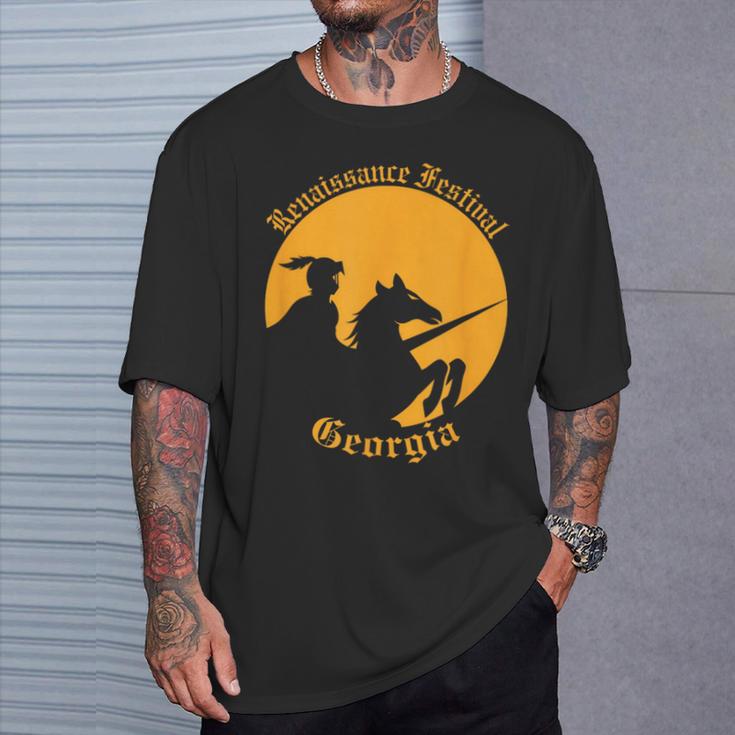 ルネッサンス・フェスティバル ジョージア・ナイト&ホース Tシャツ 彼への贈り物