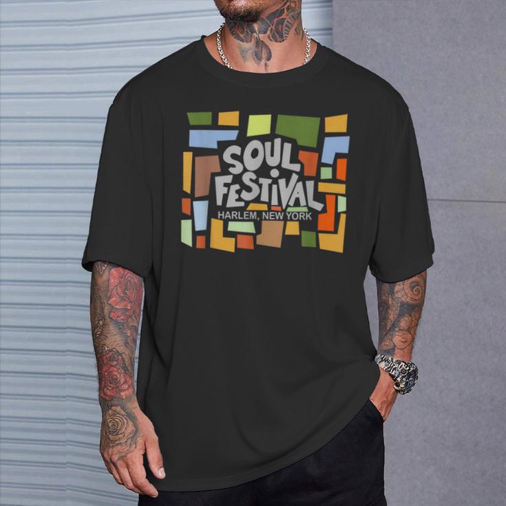 レトロ'70年代ソウルフェスティバルハーレムニューヨーク Tシャツ 彼への贈り物