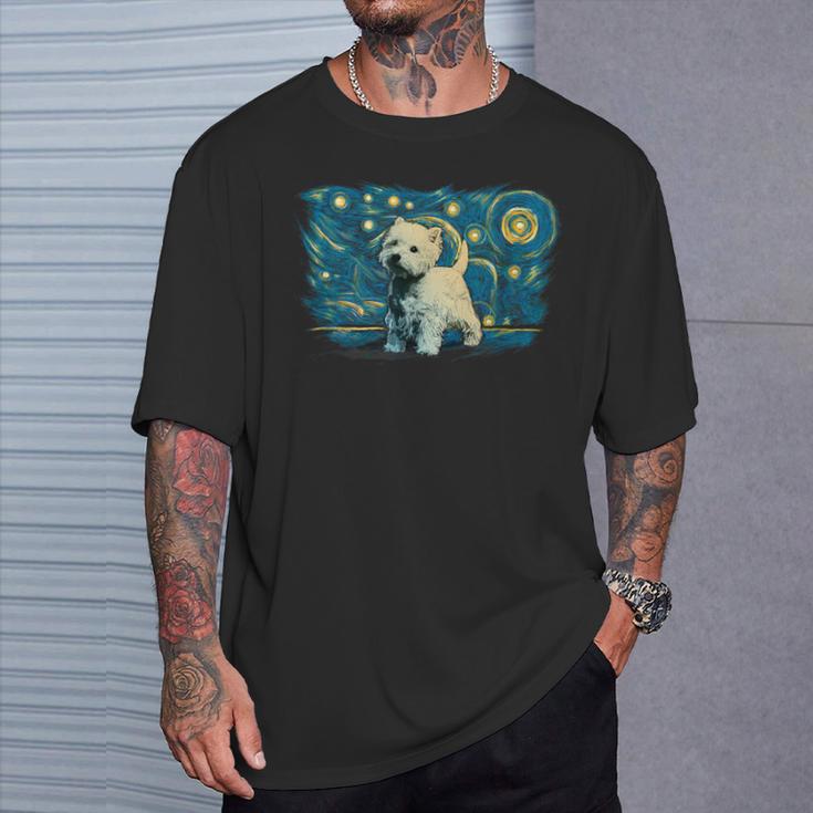 レトロなヴィンテージスタイルのウェスティ。 Tシャツ 彼への贈り物