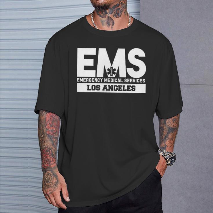 ロサンゼルス カリフォルニア Ems 救急救命士 Emt ユニフォーム Tシャツ 彼への贈り物