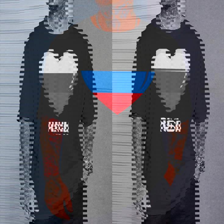 ロシア国旗シャツ Tシャツ 彼への贈り物