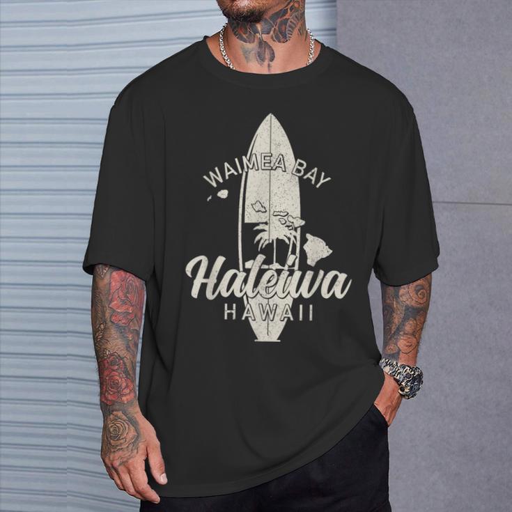 ワイメアベイ ハレイワ ハワイ サーフボード サーフィン サーファー ハワイアン Tシャツ 彼への贈り物