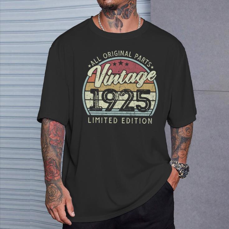 ヴィンテージ 1925 限定版 101歳の誕生日 長袖tシャツ Tシャツ 彼への贈り物
