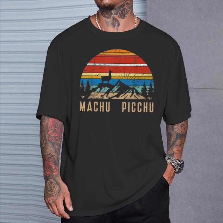 ヴィンテージ マチュピチュ製品 ペルーのお土産プリント Tシャツ 彼への贈り物