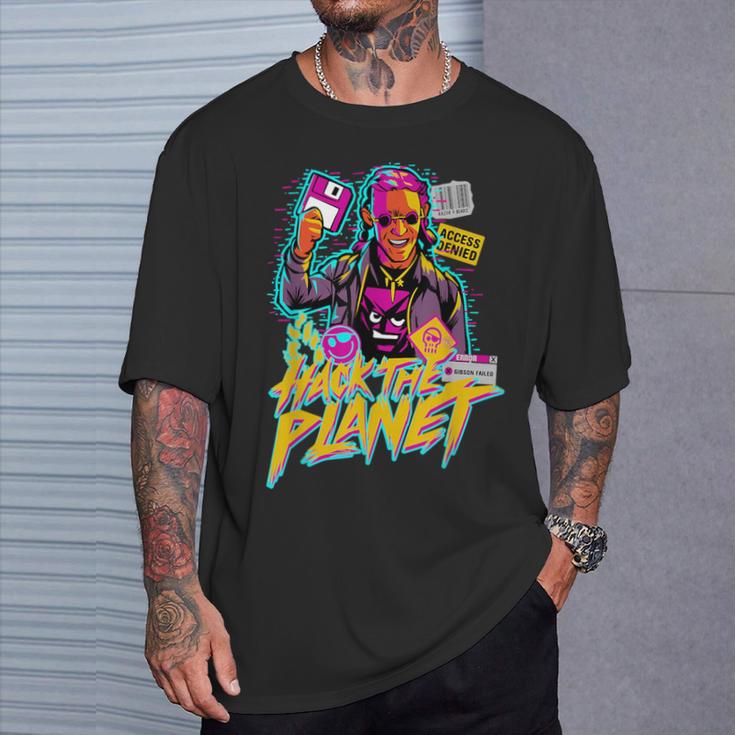 ヴェイパーウェーブ・ハック・ザ・プラネット Tシャツ 彼への贈り物