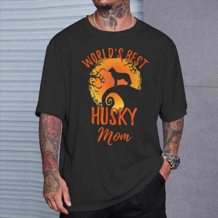 世界最高のハスキーママ 風変わりなシベリアンハスキーママ Tシャツ 彼への贈り物