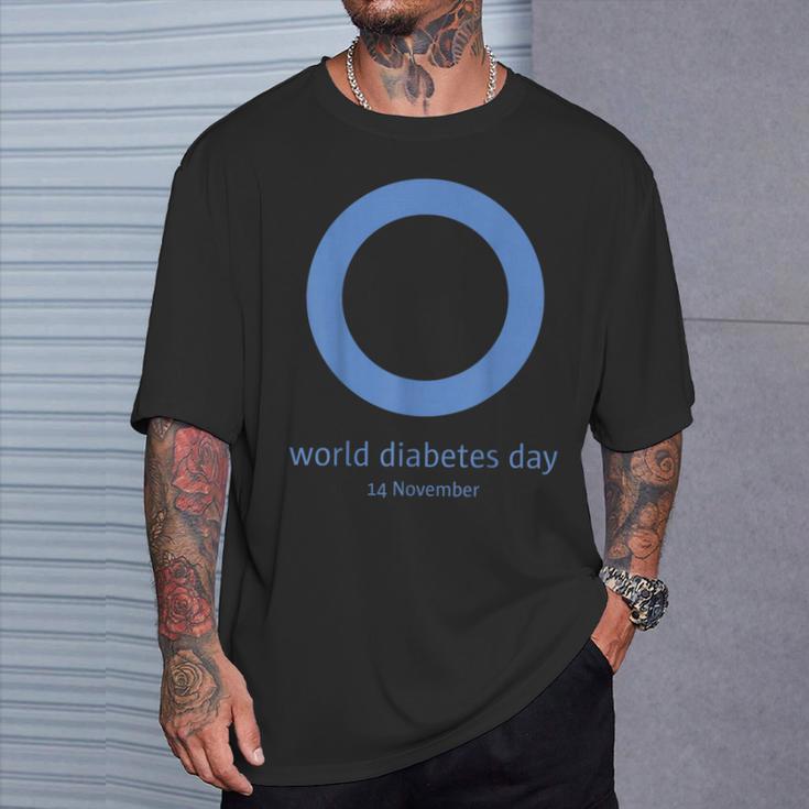 世界糖尿病デー 糖尿病の啓発 Tシャツ 彼への贈り物