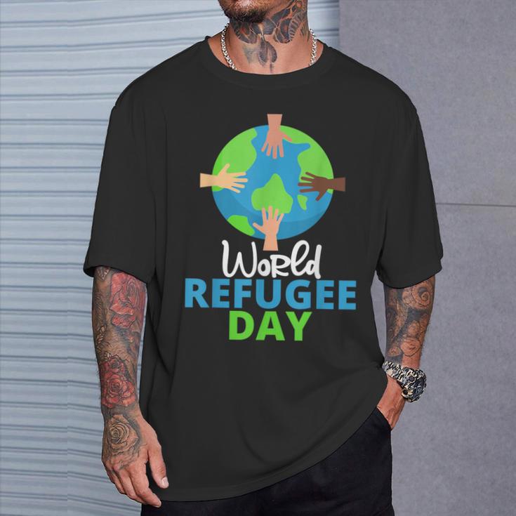世界難民の日 難民プライド Tシャツ 彼への贈り物