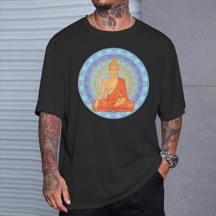 仏 マインドフルネス 仏前 ガウタマ仏教 愛 優しさ 長袖tシャツ Tシャツ 彼への贈り物