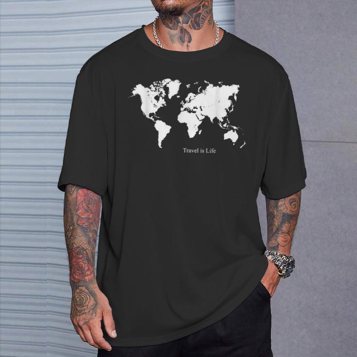 冒険的な探検家 Travel Is Life Tシャツ 彼への贈り物