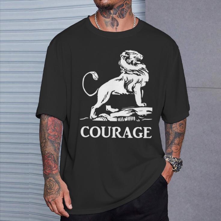 勇気を持って 長袖tシャツ Tシャツ 彼への贈り物