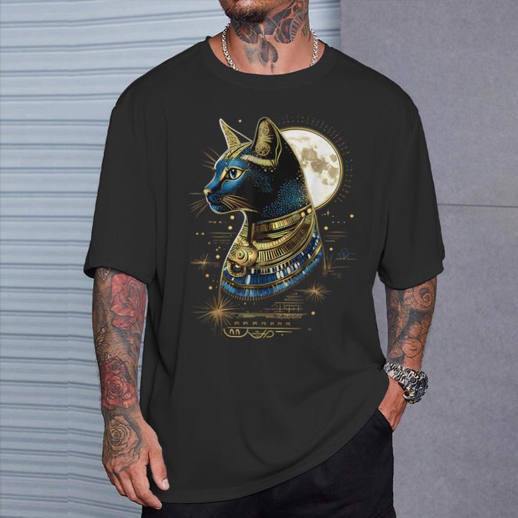 古代エジプト エジプト神 猫 エジプト学 ツタンカーメンバステット Tシャツ 彼への贈り物