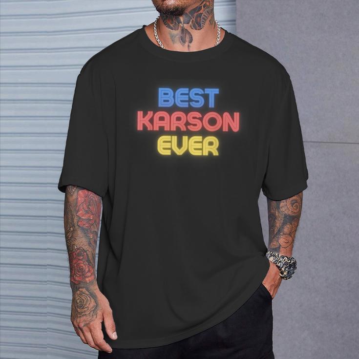 史上最高のカーソン 面白いカーソン名 Karson Tシャツ 彼への贈り物