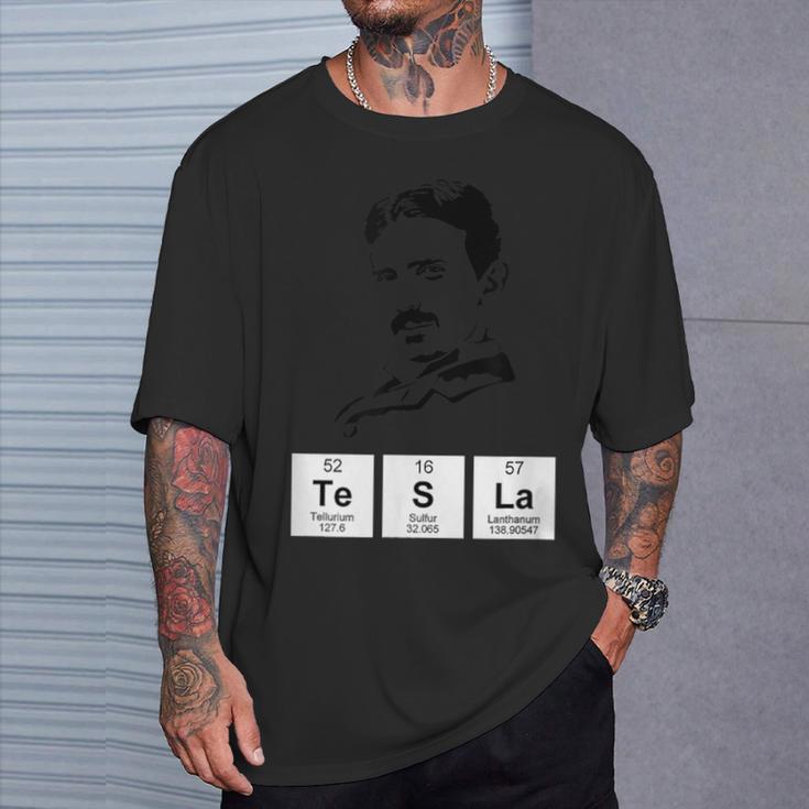 周期表 ニコラ・テスラア Tシャツ 彼への贈り物
