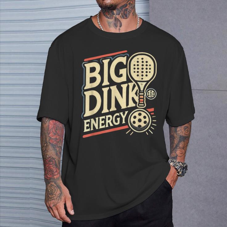 大きなピックルボール ディンク エネルギー ピックルボール パドル スポーツ愛好家 Tシャツ 彼への贈り物