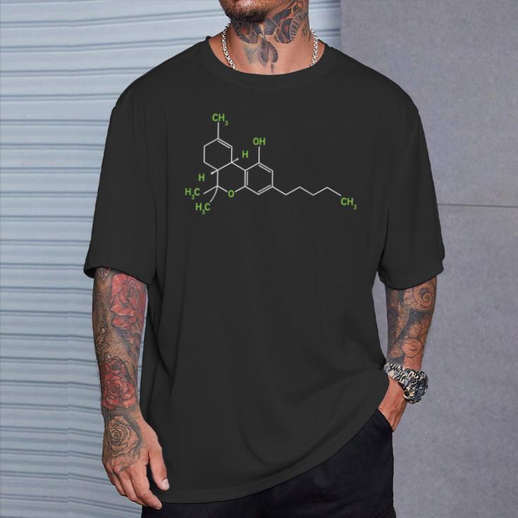 大麻シャツ ウィードポット 分子 Thc マリファナ ストーナー ギフト Tシャツ 彼への贈り物