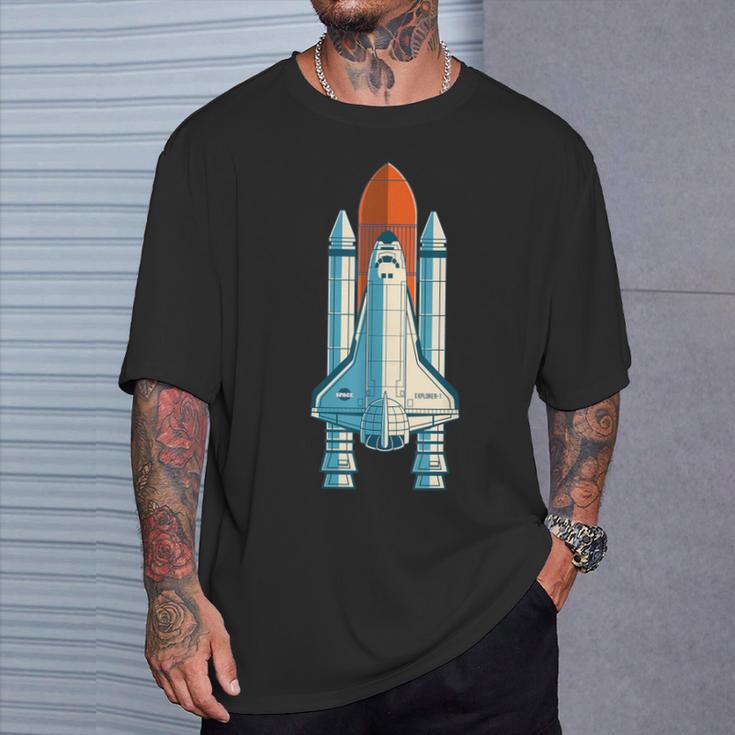 宇宙飛行士 スペースクラフト 宇宙旅行 スペースシャトル Tシャツ 彼への贈り物