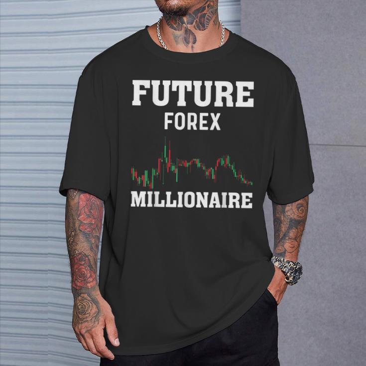 将来のfx億万長者トレーダー Tシャツ 彼への贈り物