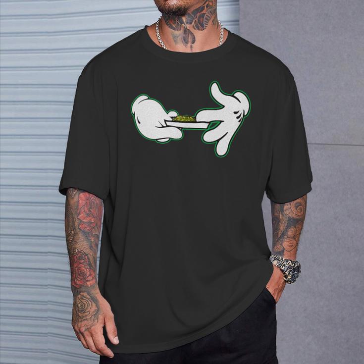 手巻きジョイント 漫画 マリファナ ウィードポット 大麻 新品 Tシャツ 彼への贈り物