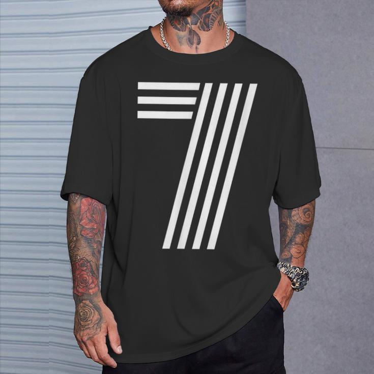 数字 7 ラッキーナンバーセブン Tシャツ 彼への贈り物